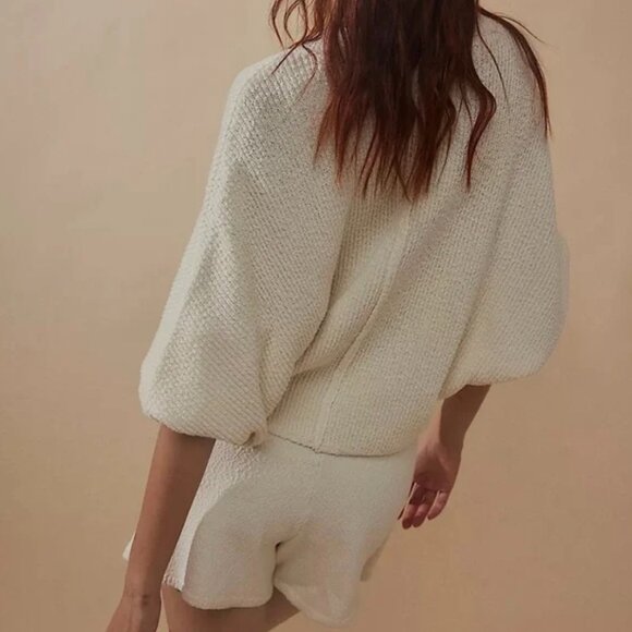 Free People Primavera Skort Sweater Set in Ivory Large NWT - Picture 6 of 10